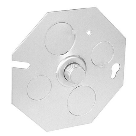 Southwire Box Cover w/(3) 1/2" & (2) 3/4" Conduit Knockouts & 3/8" Threaded Stud CBP-3/8